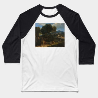 Pastoral with a Young Father and a Woman with a Child in Her Arms by Jean-Francois Millet Baseball T-Shirt